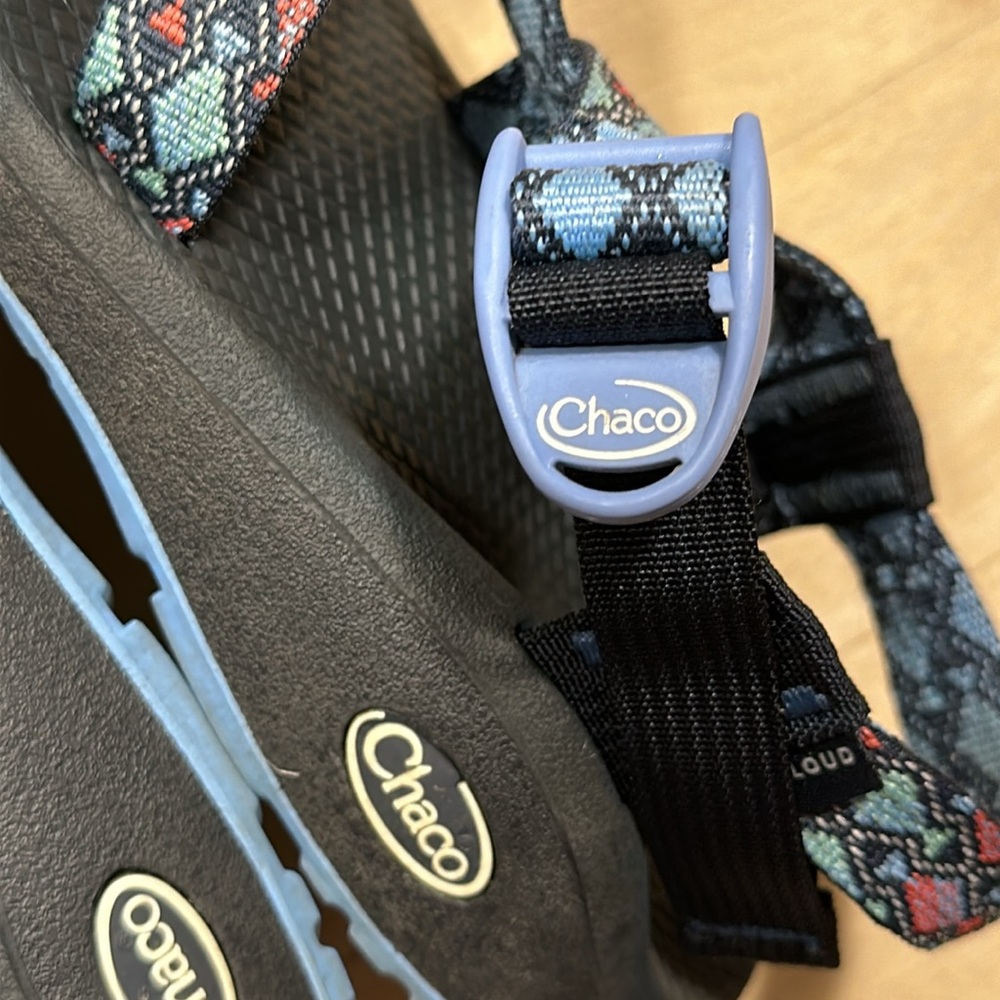 Chaco Z Cloud 2 Trace Eclipse Bleu Sport Sandals Sz 8 - Picture 6 of 8